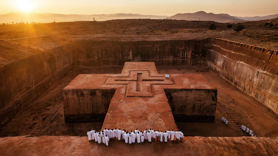 Bete Giyorgis rock-hewn church, Lalibela, Ethiopia